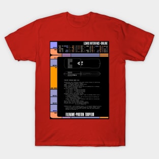 Computer Readout Showing Space Torpedo T-Shirt